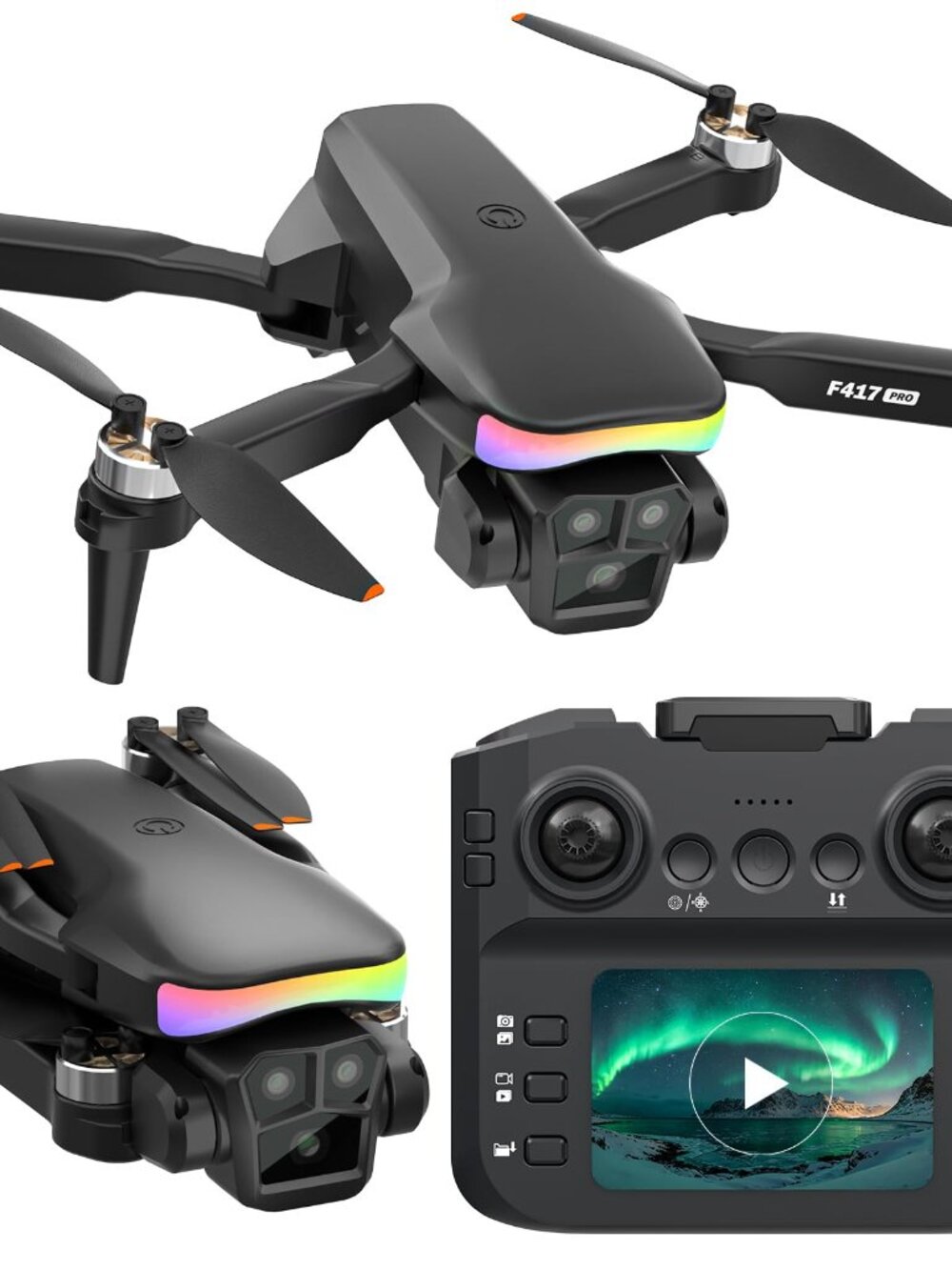 NEW Drone with Camera FPV Screen Remote Controller Brushless Motor for Adults 20